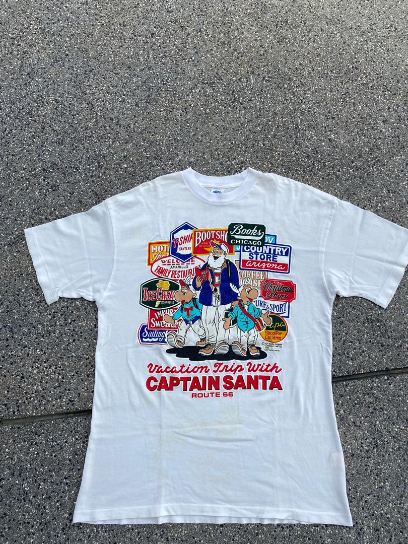 Captain santa shirt Men s Fashion Tops Sets Tshirts Polo