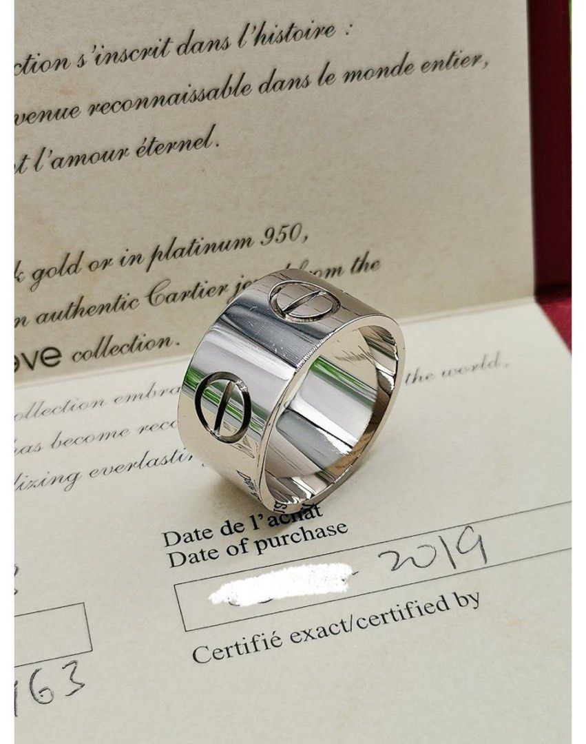 Cartier love 2025 ring xl