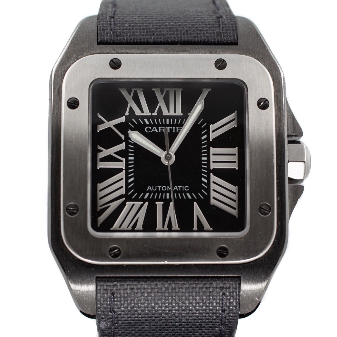 Cartier Santos 100 Large PVD Steel