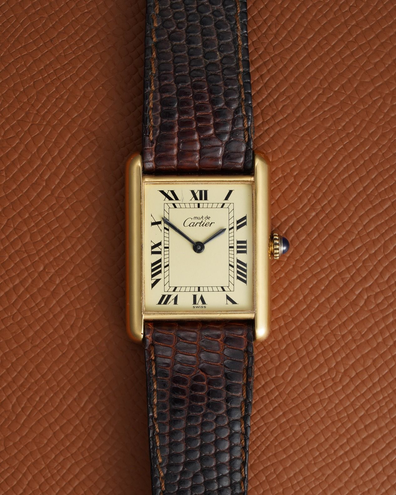 Cartier tank hot sale men's size