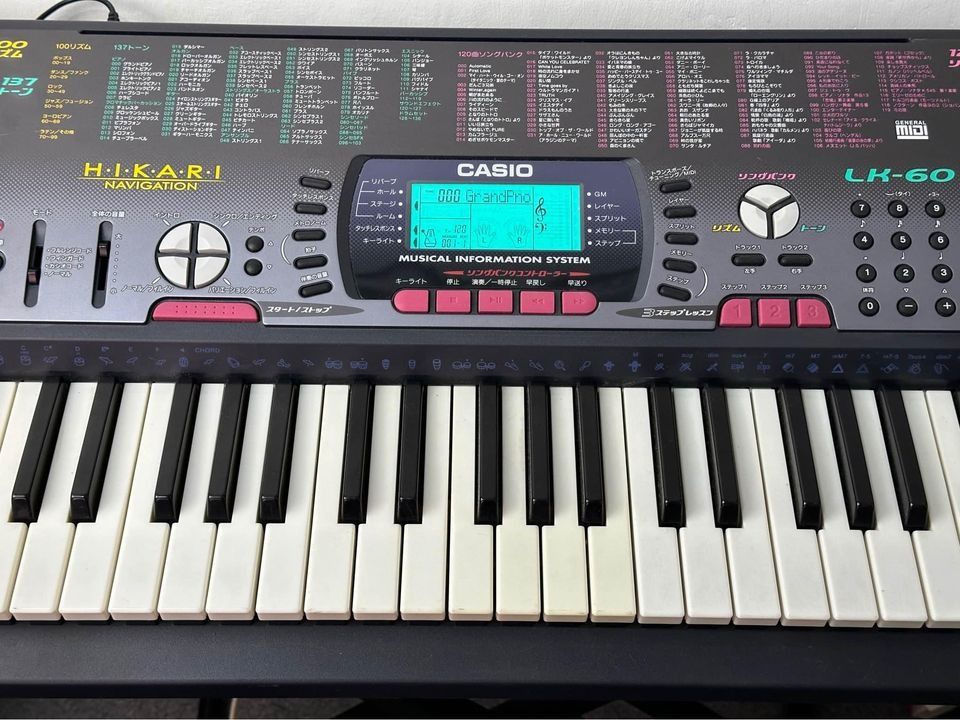 Casio LK60 Piano Keyboard Organ 61 Keys Touch Response, Hobbies & Toys