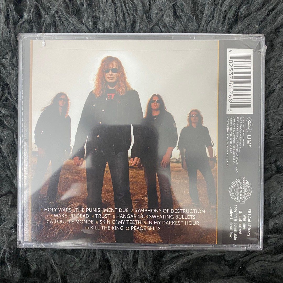 CD MEGADETH ICON, Hobbies & Toys, Music & Media, CDs & DVDs on Carousell