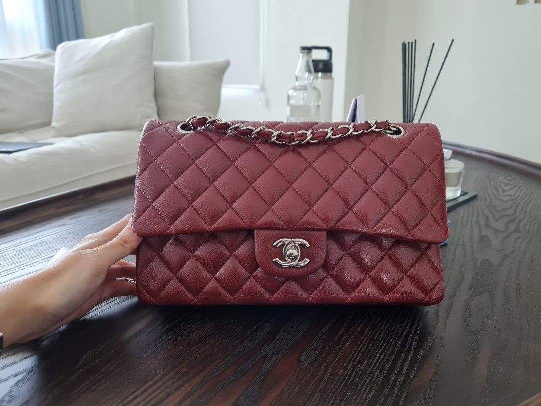Chanel classic flap medium caviar 2025 price