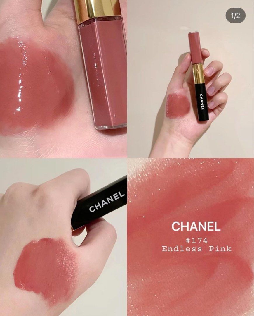 全新CHANEL香奈兒雙頭唇釉Le Rouge Duo Ultra Tenue 174 endless