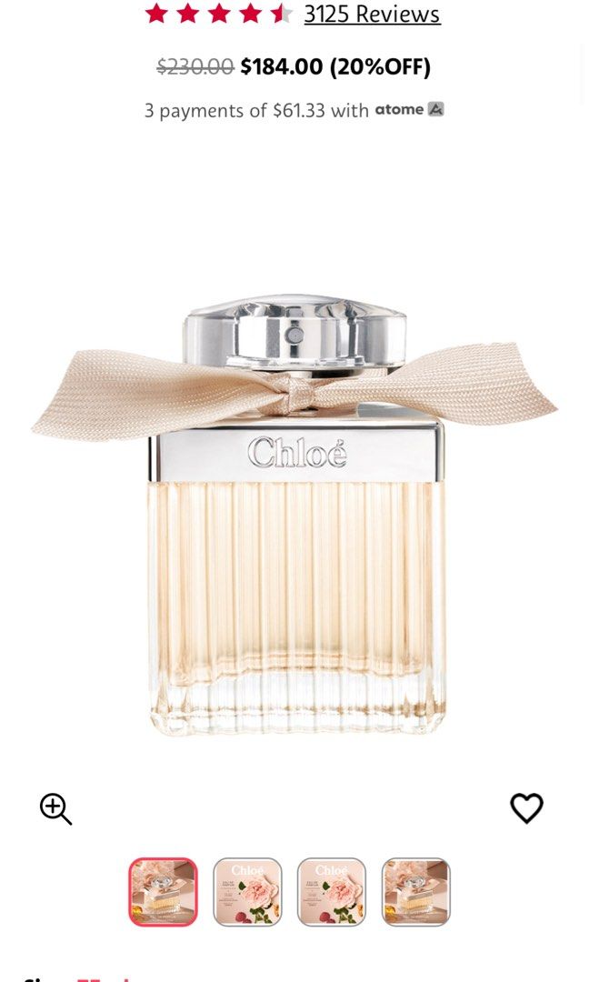 Chloe perfume sales price
