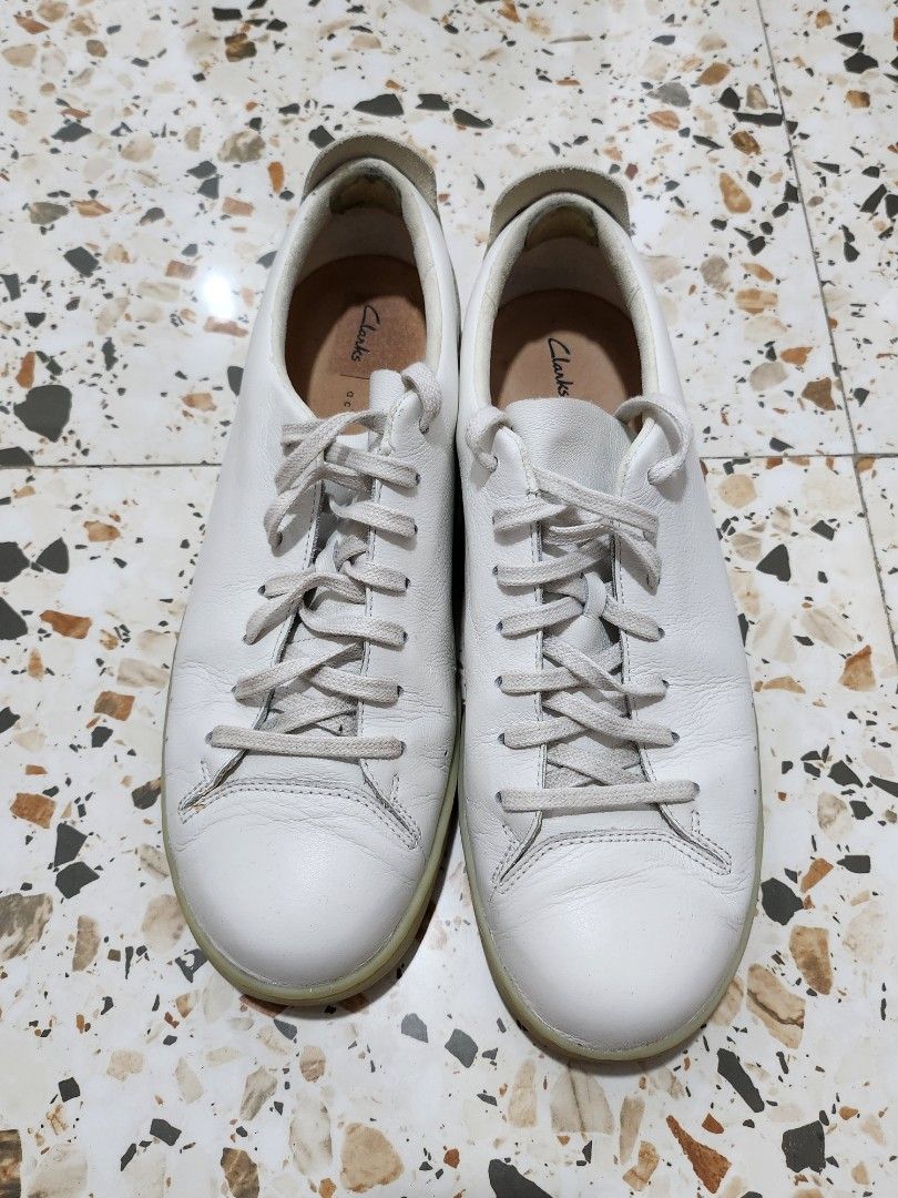 Clarks nathan top lace white
