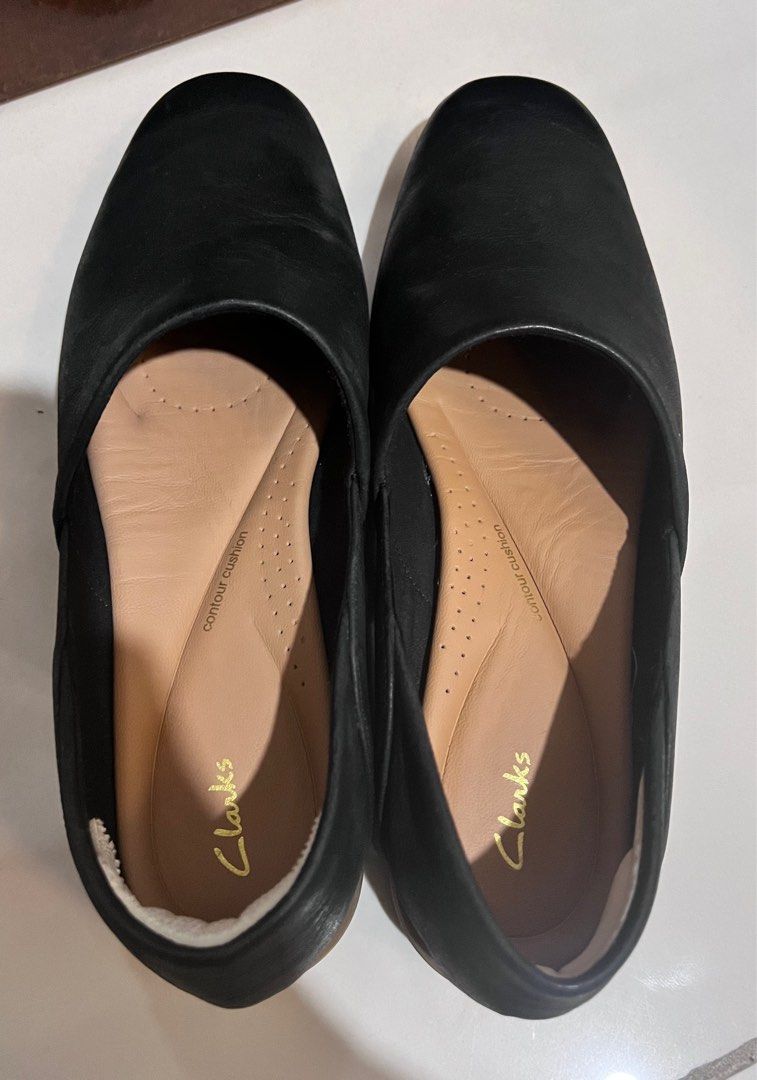 Clarks Pure Belle Shoes Black UK 6 D US 8 1 2 M Women s Fashion Footwear Flats on Carousell