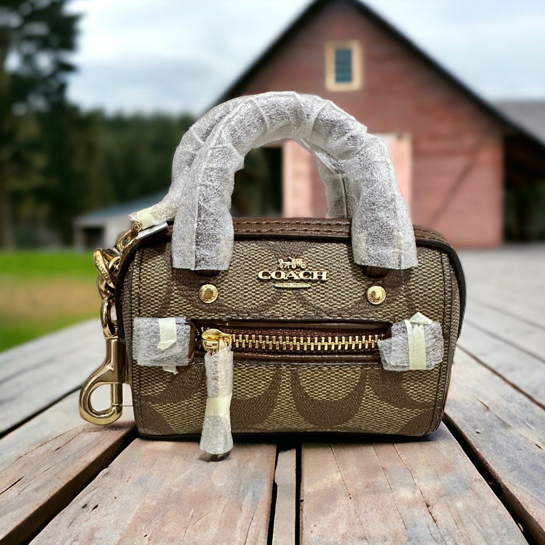 Coach mini rowan on sale satchel bag charm