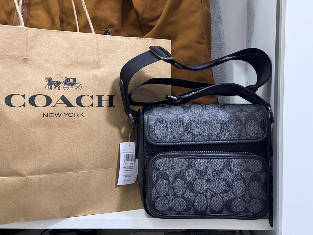 Coach xbody bag for men original, Luxury, Bags & Wallets on Carousell