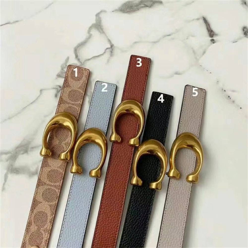 COACH レザー ベルト 本革 ゴールド バックル 金具 ロゴ レディース COACH 】レザー ベルト 本革 ゴールド バックル 金具 ロゴ