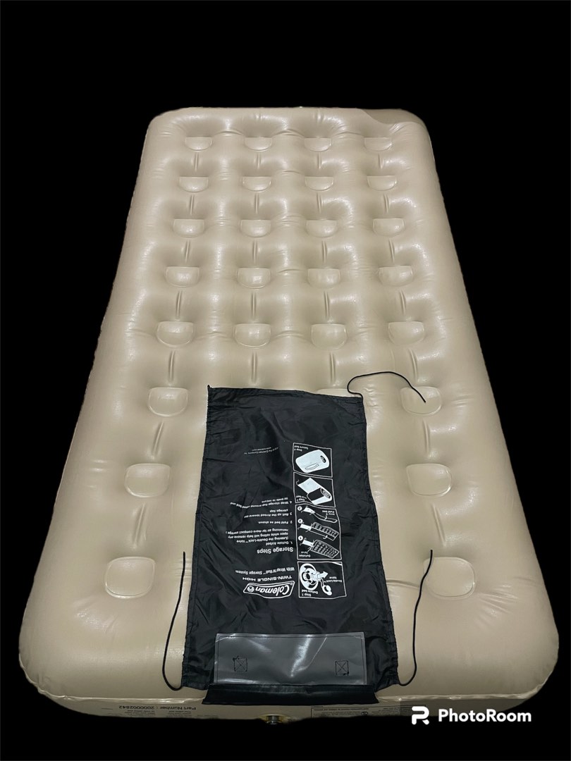 Coleman Twin Quickbed with Wrap N Roll Storage Inflatable Airbed