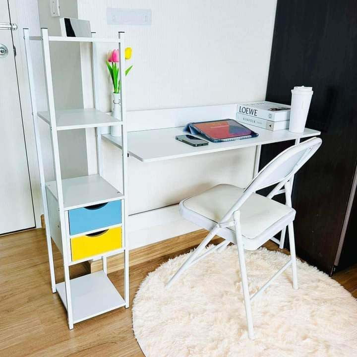 Computer Table and Folding Chair (Category: Tables & Sets) located in Manila. Submitted by redonlineshop (Listing ID 1274410073, Image 1). Description: Computer Table with Drawer ₱1500 Padded Folding Chair ₱800 SET ₱2250 ON HAND BRAND NEW Mode of Payment: Gcash,COD Same day delivery + Delivery Fee.