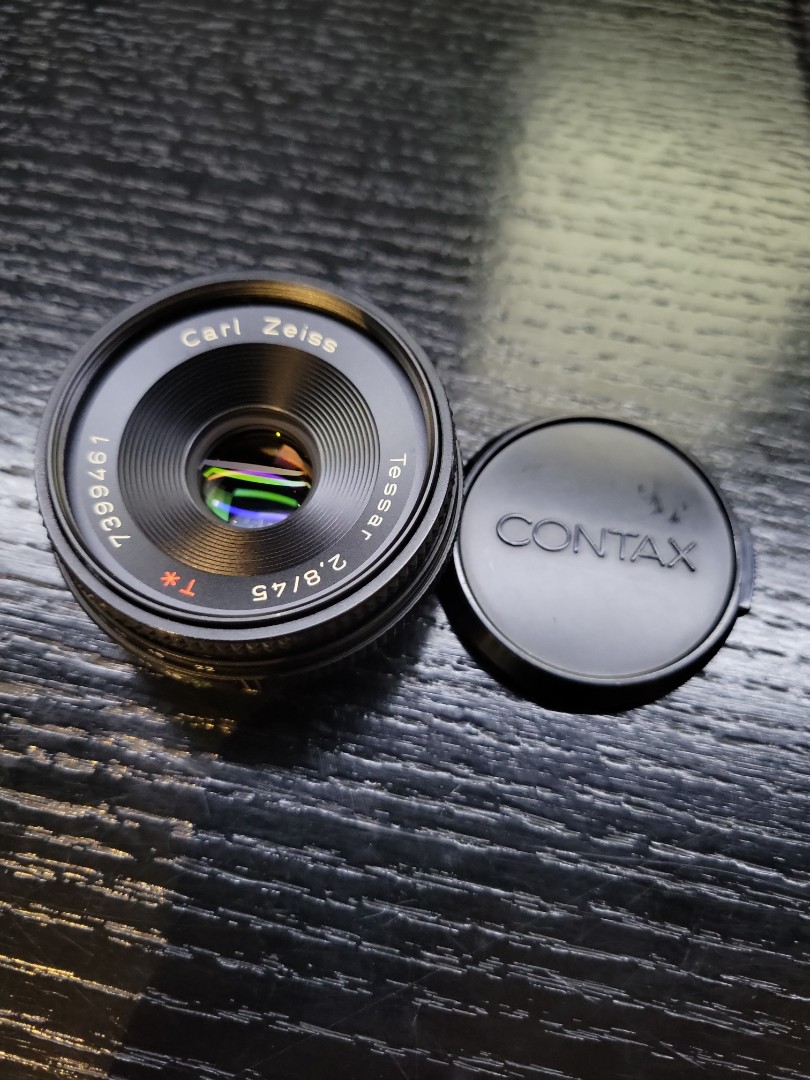 Contax Carl Zeiss Tessar 45mm F/2.8 T* c/y mount, 攝影器材, 鏡頭及