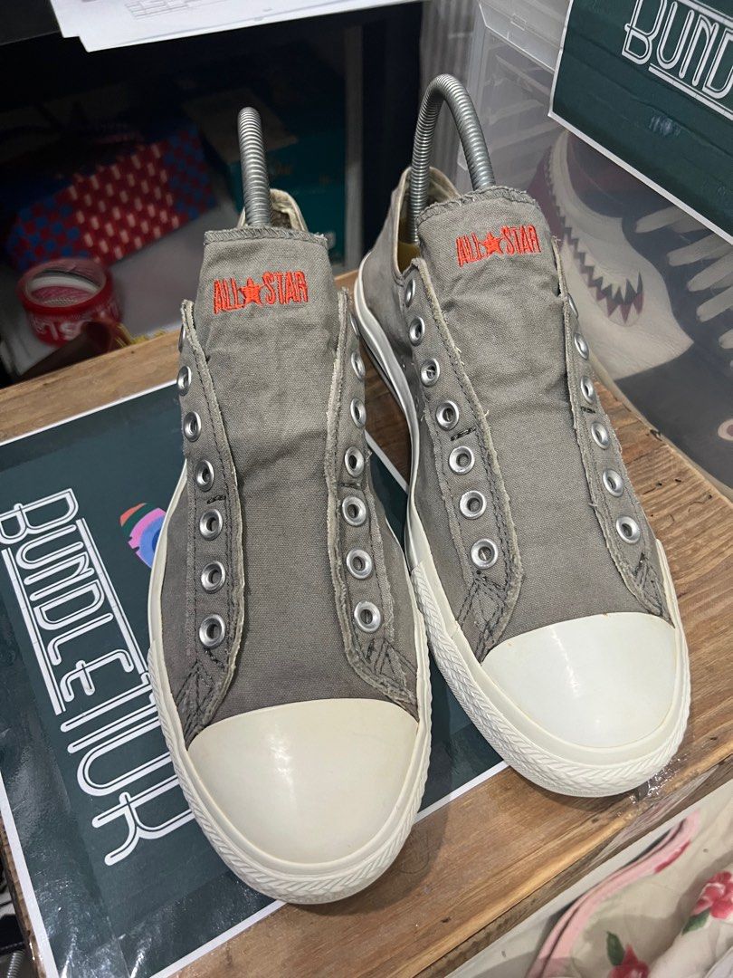 Converse Chuck Taylor All Star Ox Grey Slip On 12UK Men s Fashion