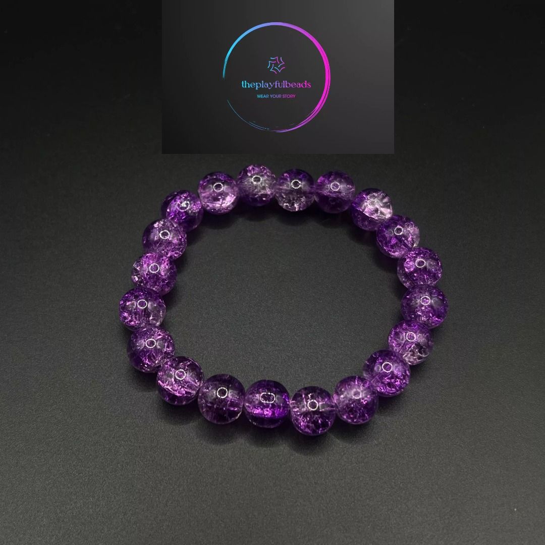 Purple beads on sale for jewelry making
