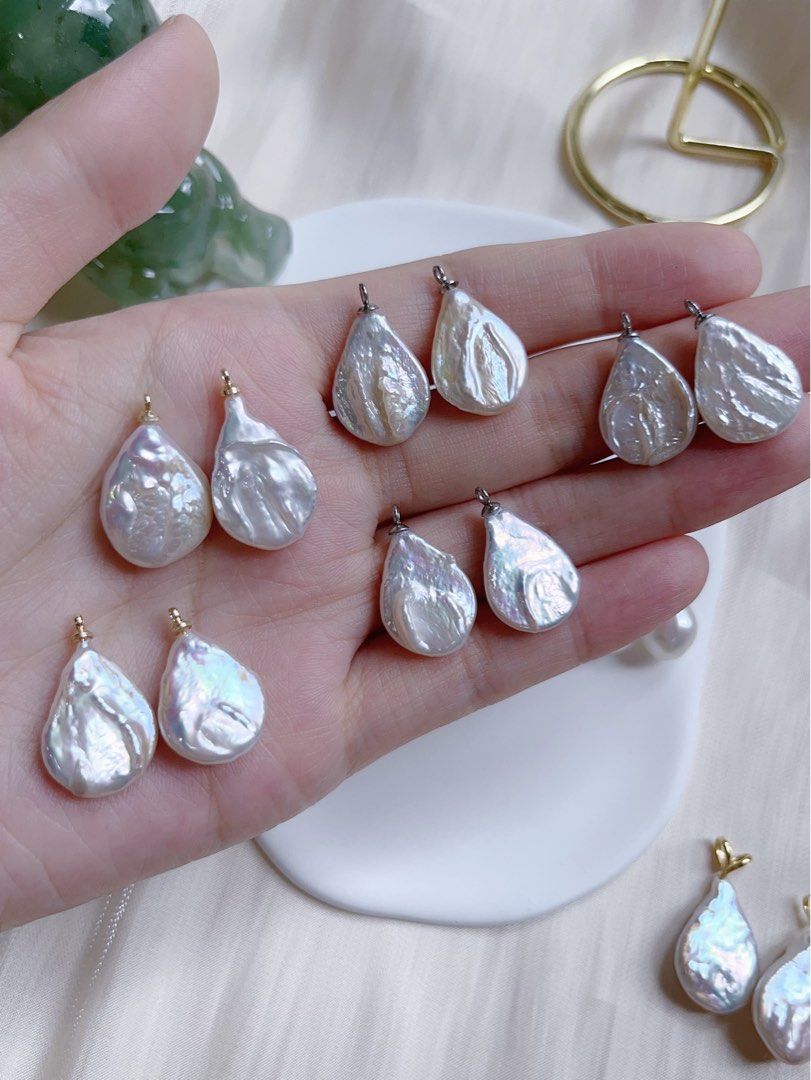 Real pearl cheap drop earrings