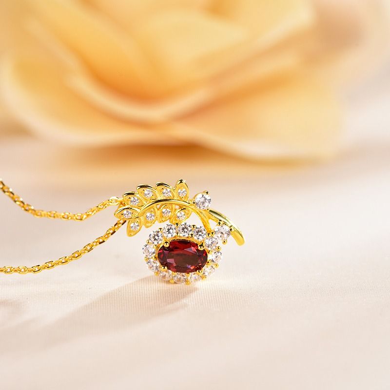Garnet and new arrivals gold jewelry