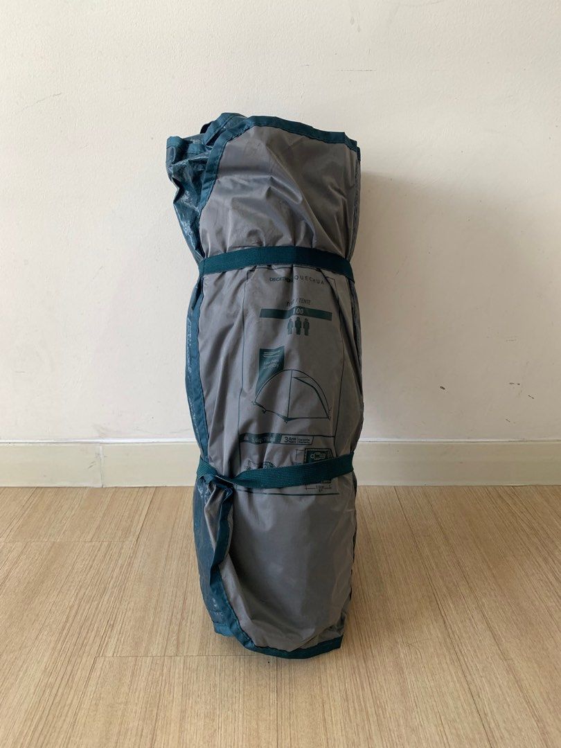 Decathlon Easy Assemble 3 Person Camping Tent Waterproof & Wind Resistant Quechua, Sports