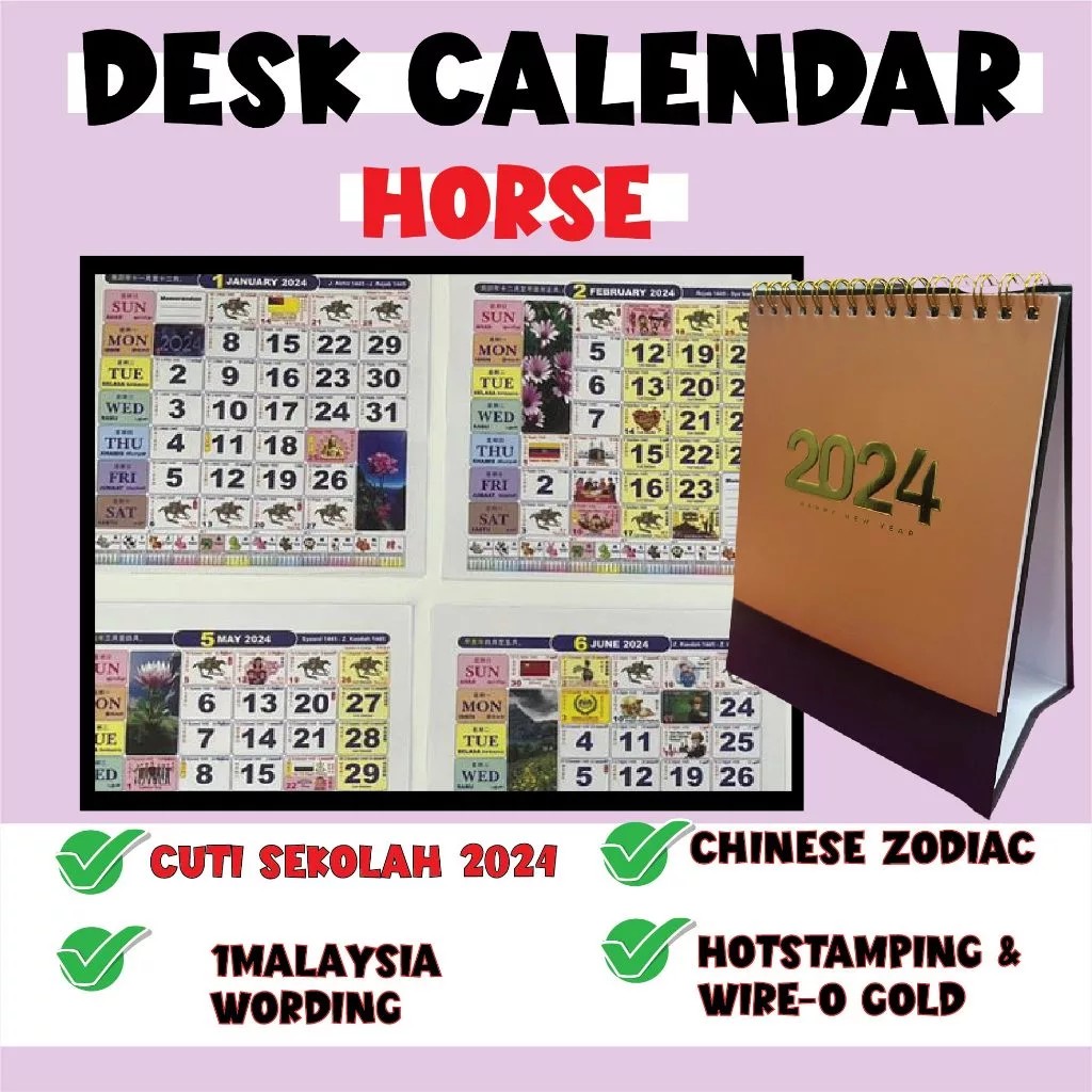 Desk Calendar Horse 2024 Hobbies Toys Stationery Craft Other   Desk Calendar Horse 2024 1703666934 6a4be056 