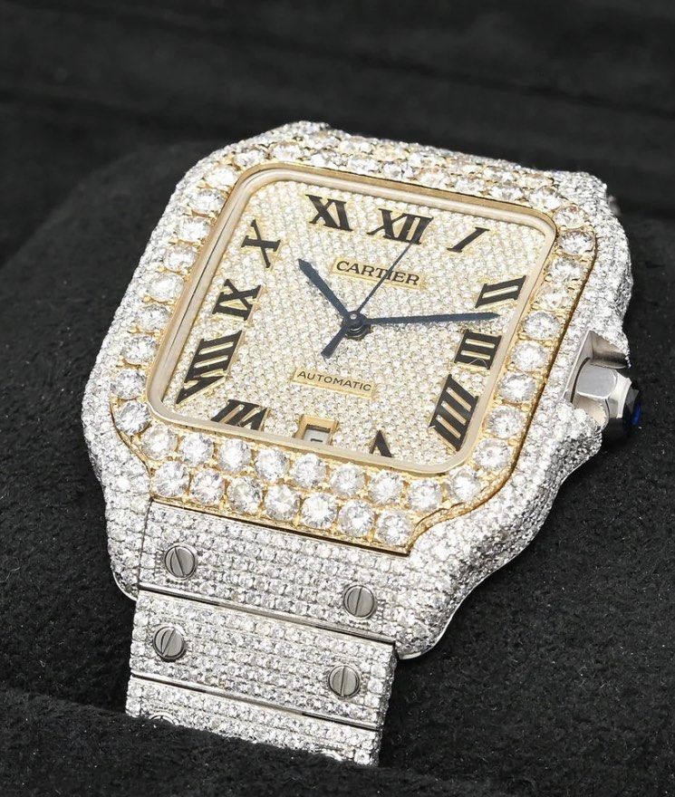 Cartier santos 100 xl diamonds online
