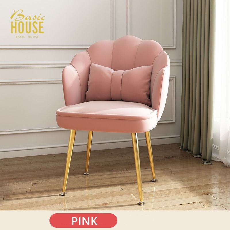 Dining Chai Velvet Back Bedroom Girl Net Red Makeup Chair With