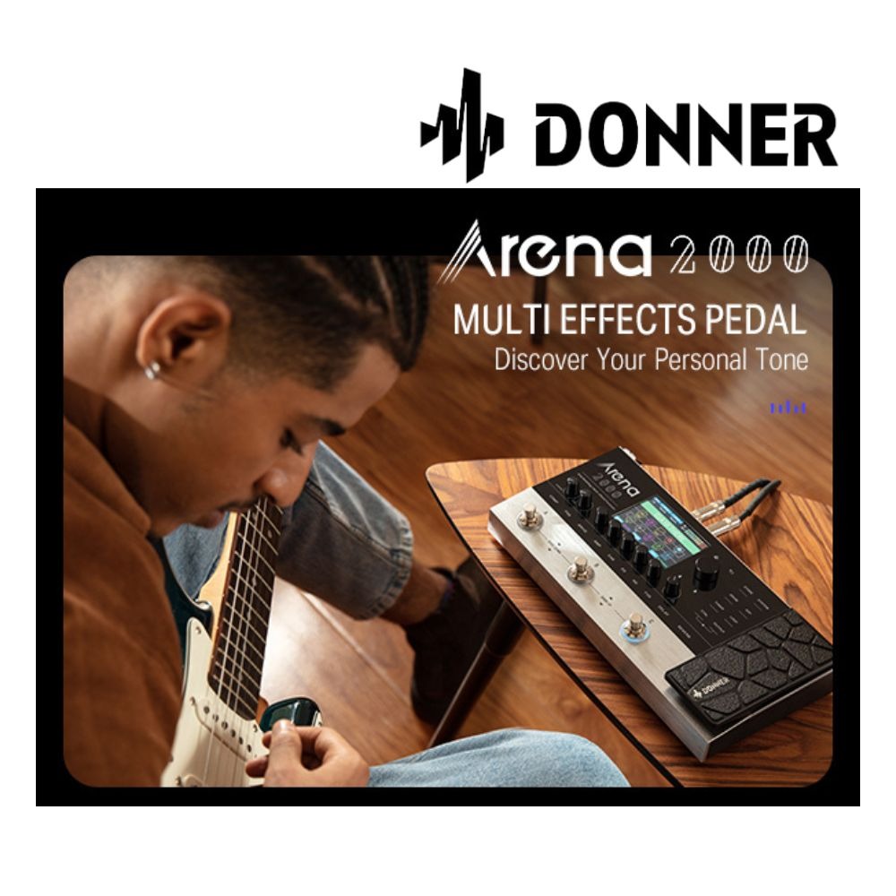 Donner Arena 2000 MultiEffect Guitar Pedal AMP Modeling Multiple