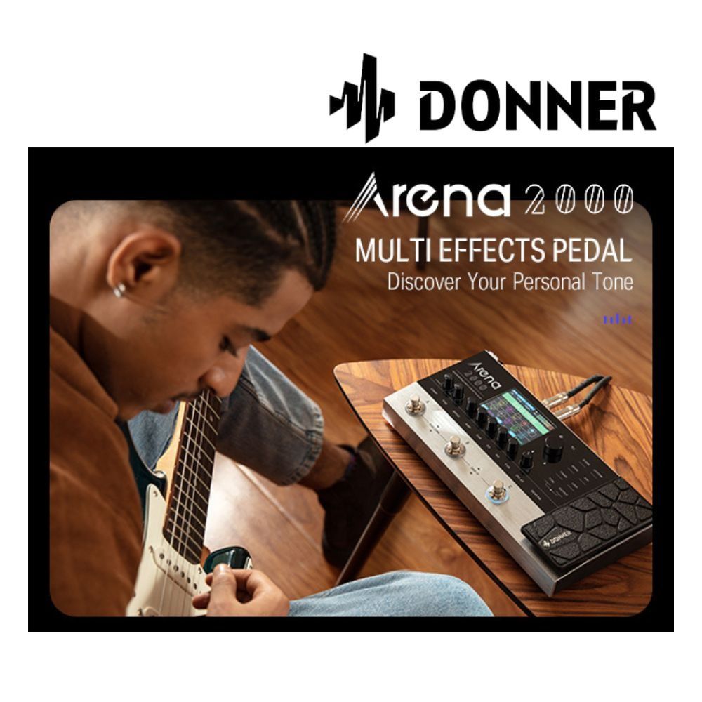 Donner Arena 2000 MultiEffect Guitar Pedal AMP Modeling Multiple