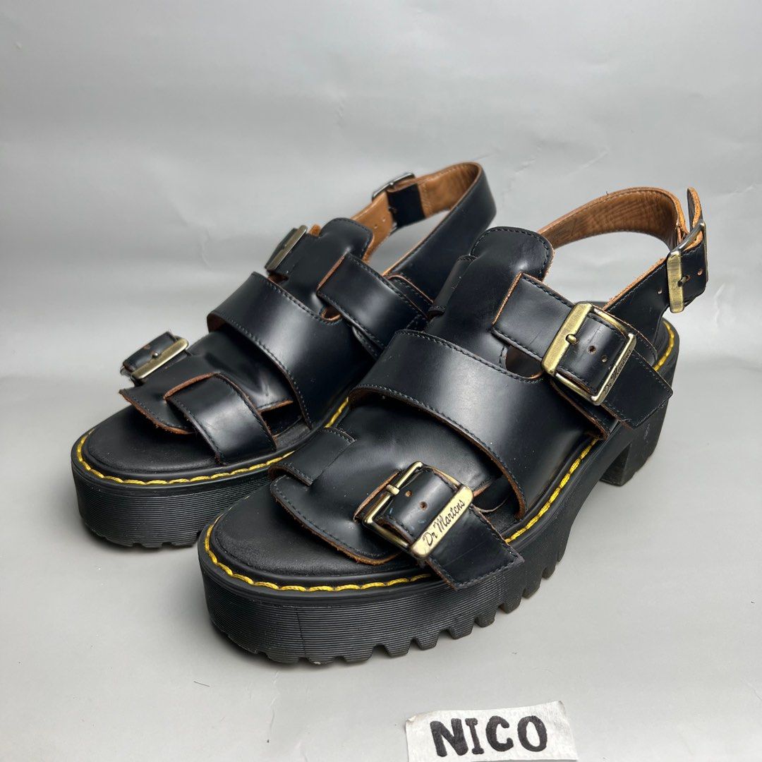 Dr. Martens Ariel Chunky Platform Heeled Sandals 6 Womens