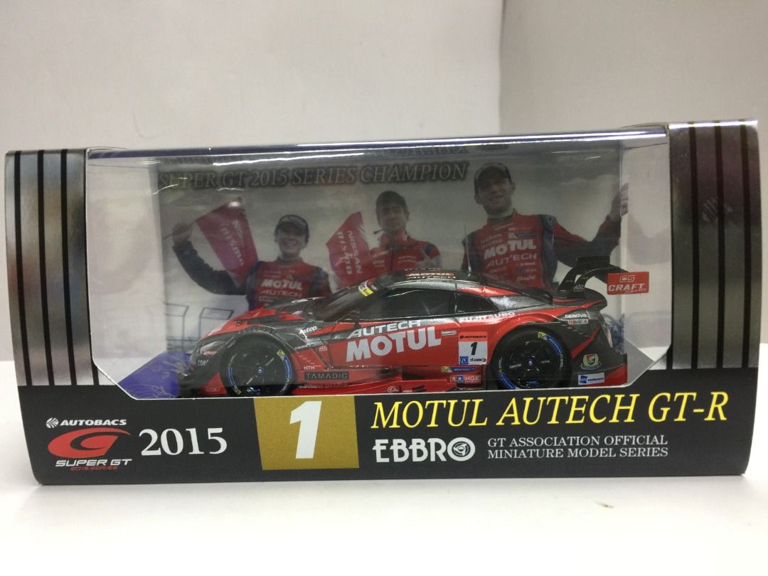 EBBRO 1/43 NISSAN GT-R MOTUL AUTECH SUPER GT500 2015 Champion #1