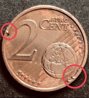 Error Coin 2Cents Euro