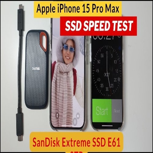 Extreme Portable 500 GB Sandisk SSD Backup to Iphone Android Phones