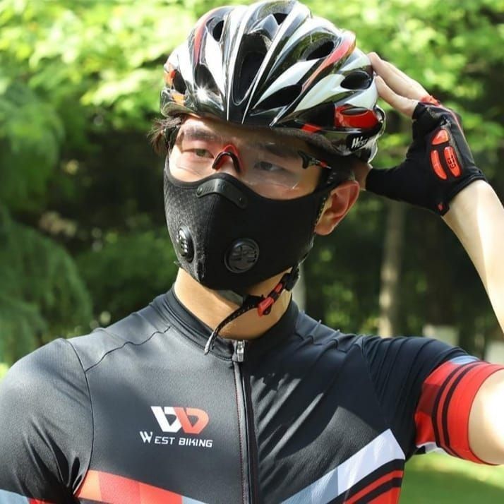 Cycling Face Mask Filter Pm2.5 Anit-fog Breathable Dustproof