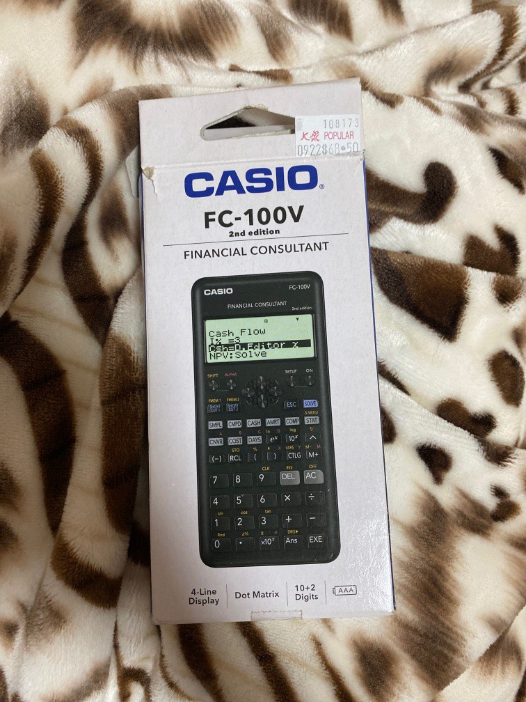 FC 100V Casio Calculator Hobbies Toys Stationery Craft