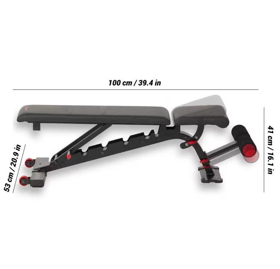 Flat Inclined Weights Bench Decathlon Exercise Workout Cardio Bodybuilding Dumbbell Bench Press Fitness Running Sports Equipment Exercise Fitness Cardio Fitness Machines on Carousell