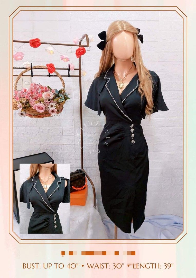 FORMAL BLACK MIDI DRESS (Category: Dresses) located in Balaoan. Submitted by rubyang_13 (Listing ID 1274523053, Image 1). Description: For formal events.
