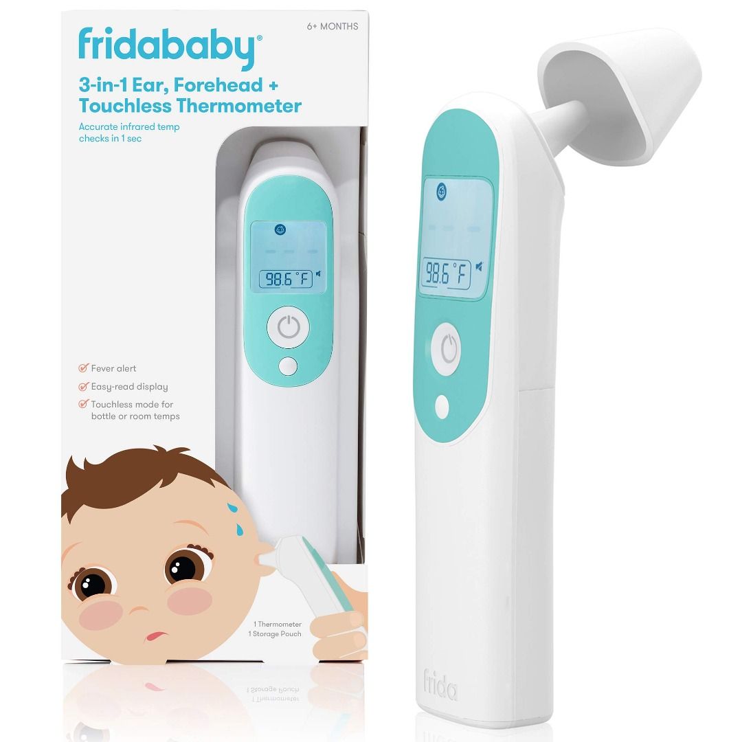 Frida Baby Infrared Thermometer 3in1 Ear, Forehead + Touchless for