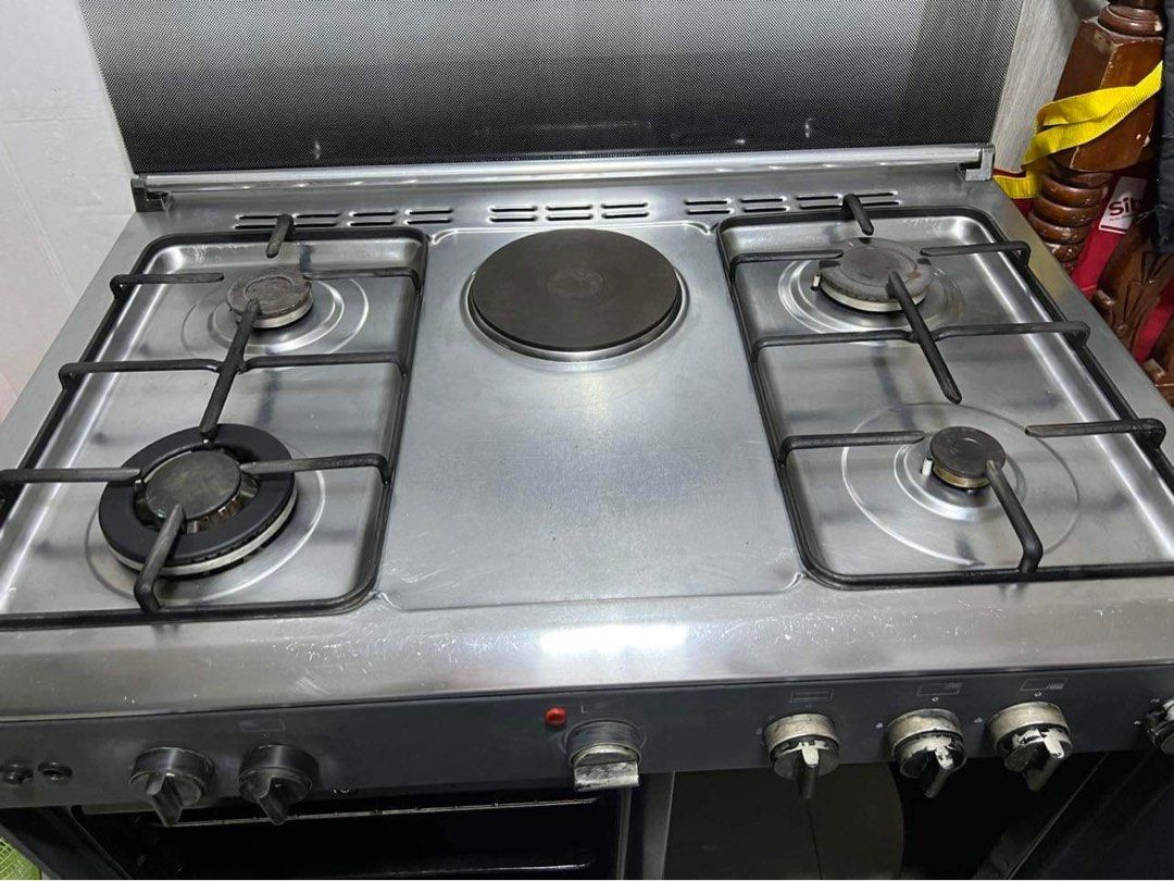 FUJIDENZO 4 Gas range + electric + oven, TV & Home Appliances, Kitchen