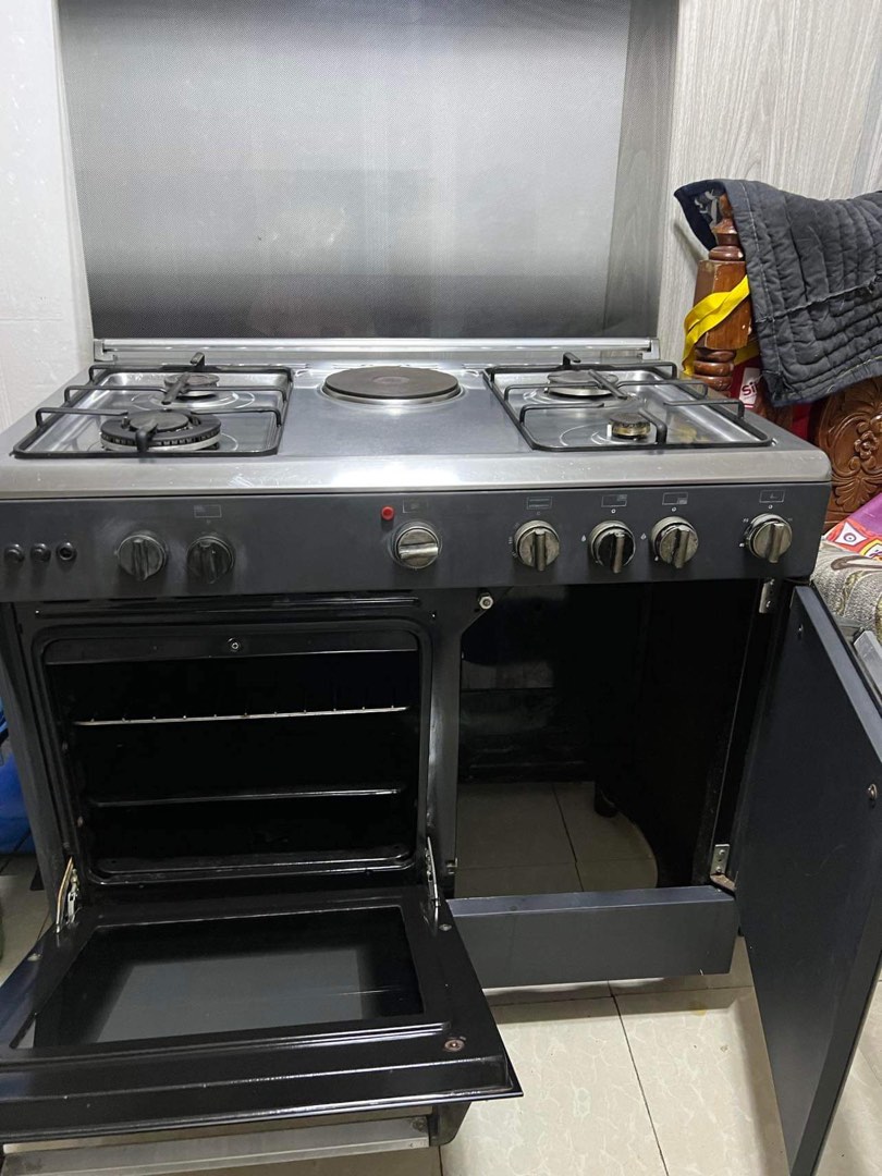 FUJIDENZO 4 Gas range + electric + oven, TV & Home Appliances, Kitchen