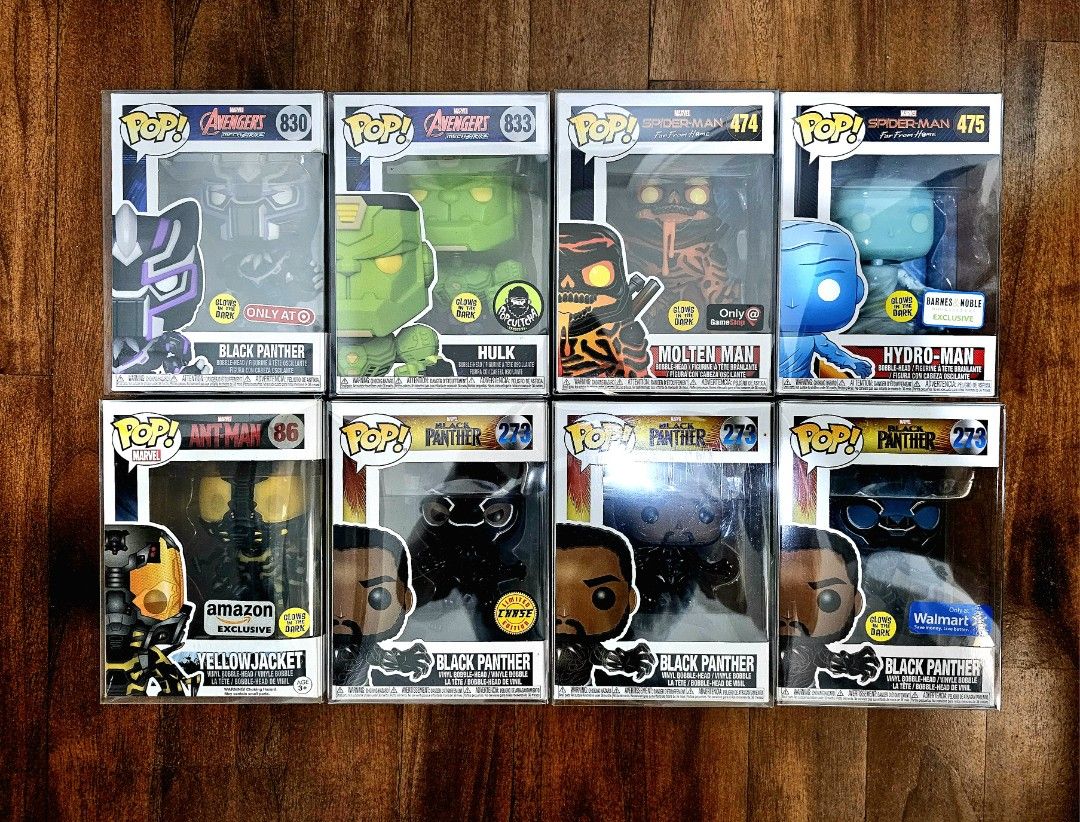 Funko Pop Marvel Black Panther Hulk Molten Hydro Man Yellow