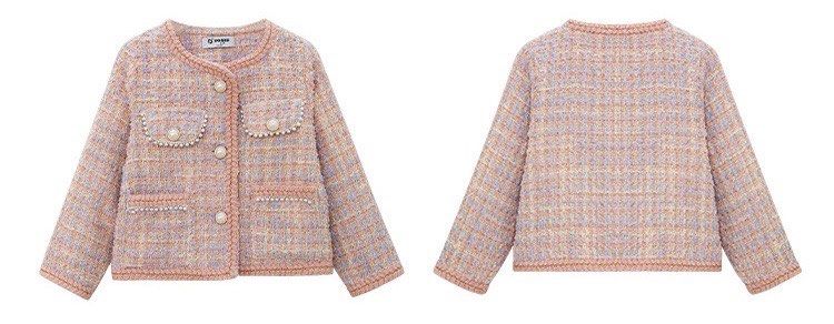 Girls pink cheap tweed jacket