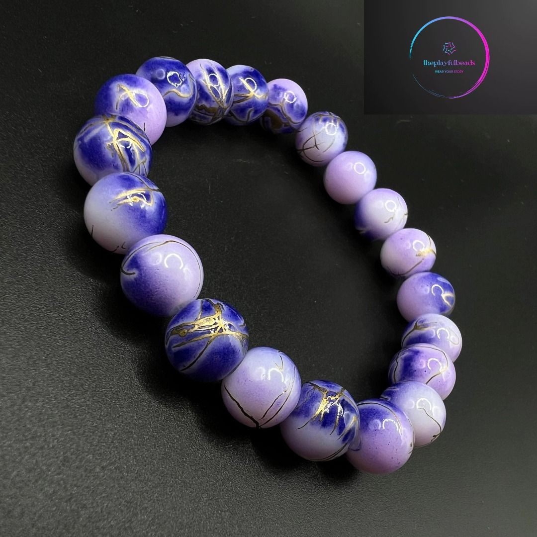 Purple sales gold bracelet