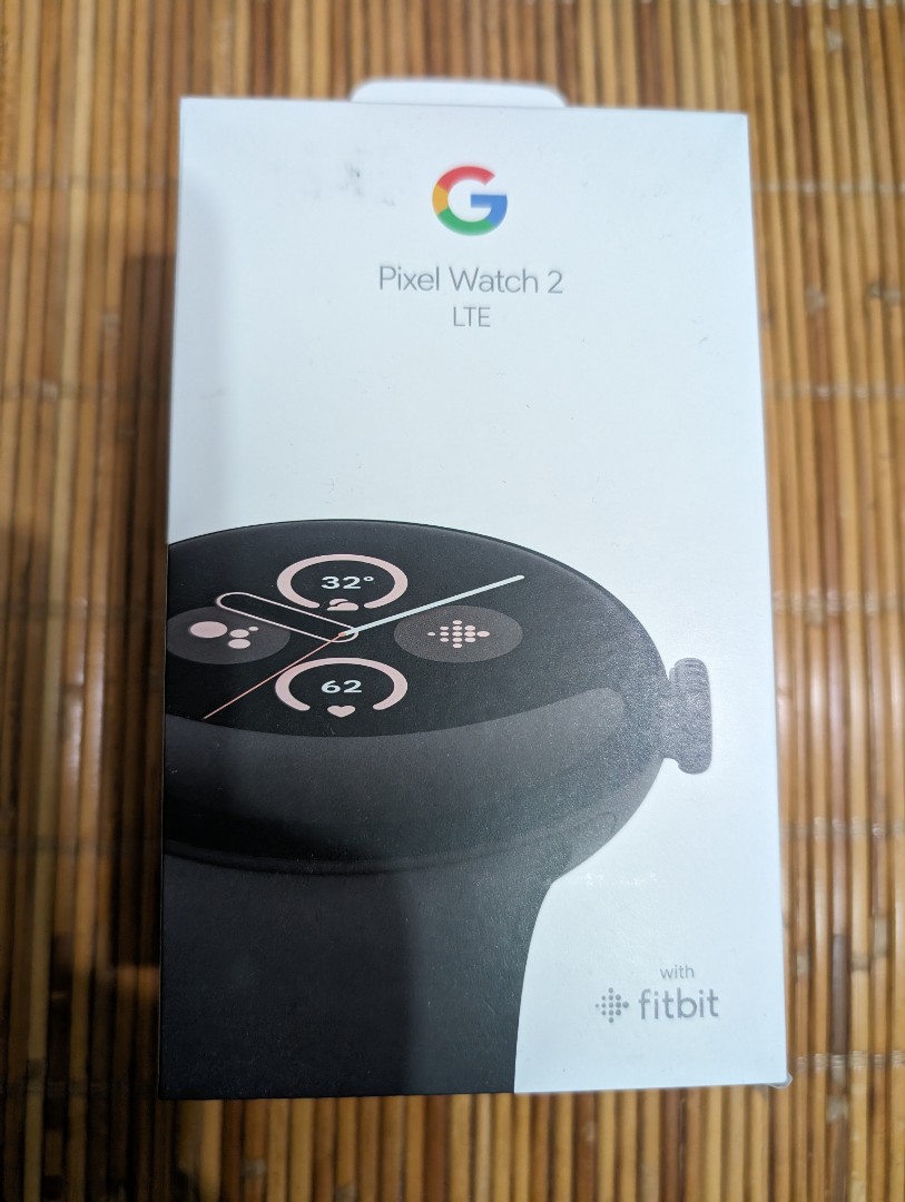 Google Pixel Watch 2 LTE版霧黑色鋁製錶殼/曜石黑運動錶帶, 手機及