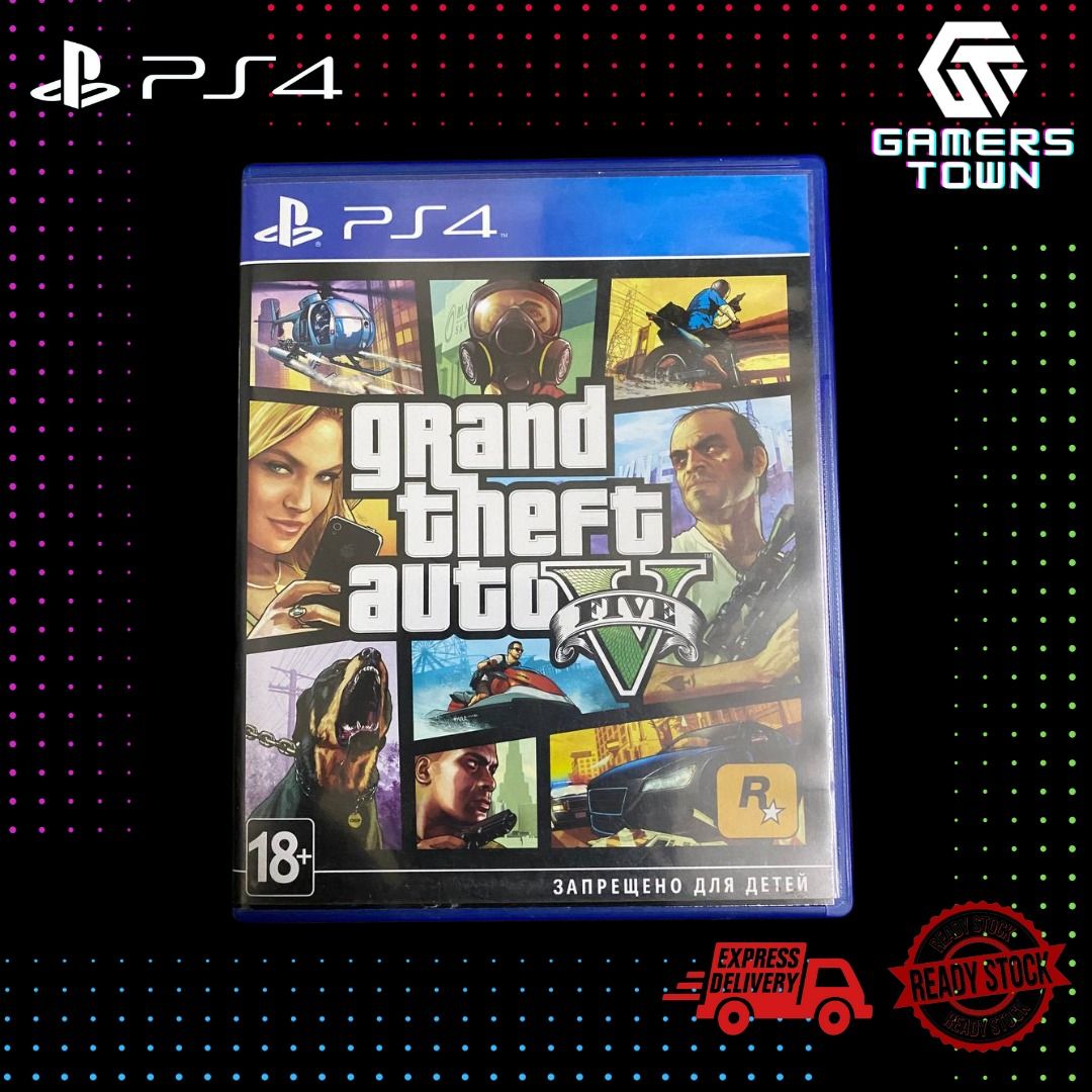 GTA V Grand Theft Auto 5 PS4 Playstation 4 Game - Preowned
