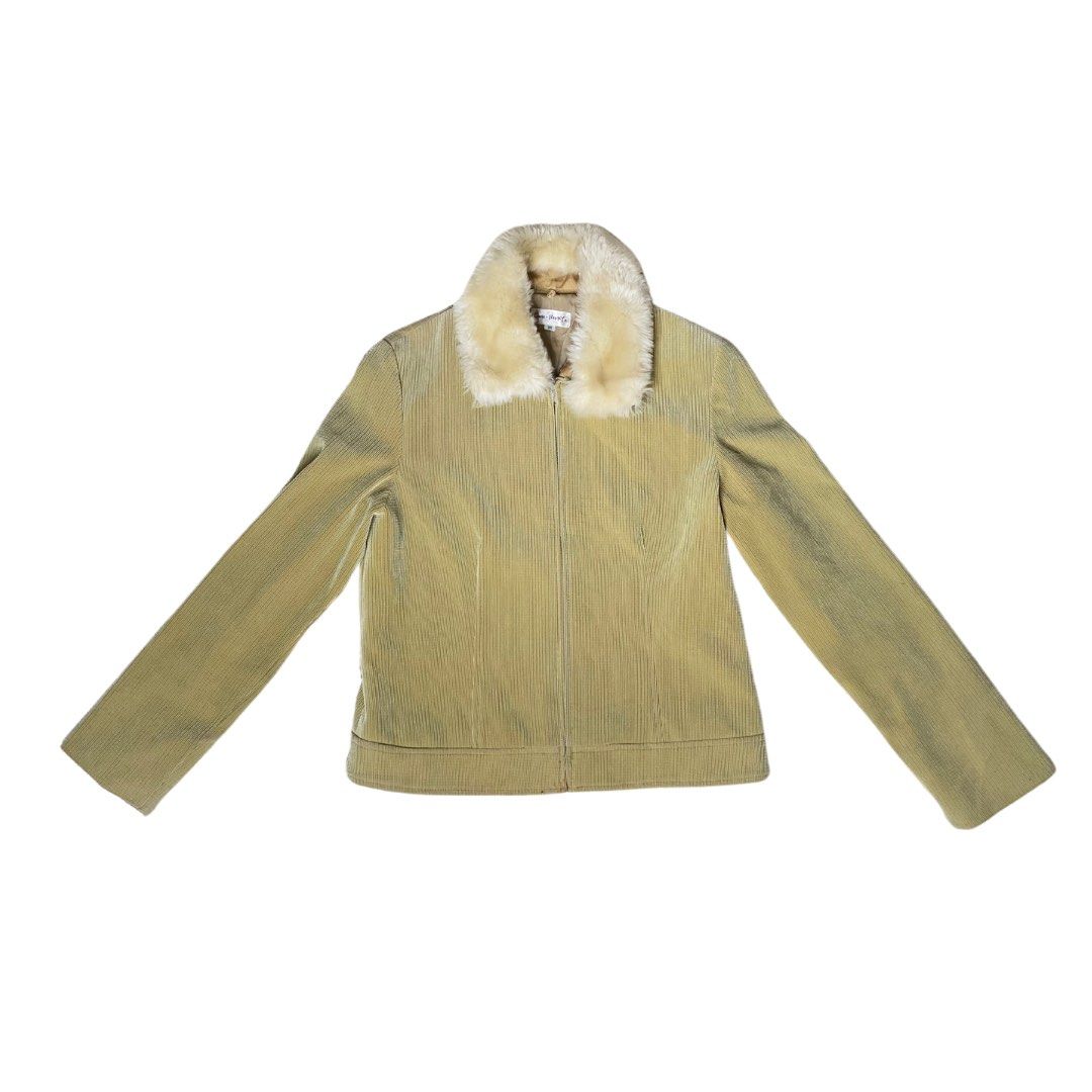 Cord jacket sales fur collar