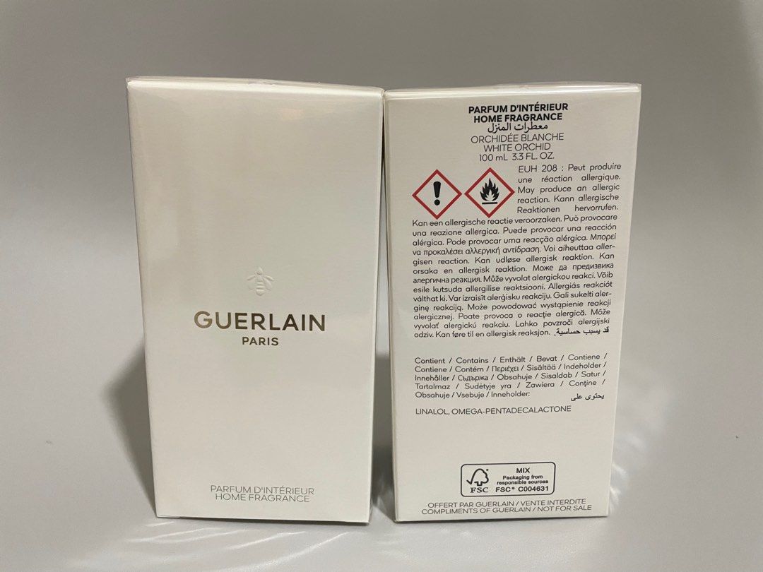 Guerlain home fragrance- white orchid, Beauty & Personal Care
