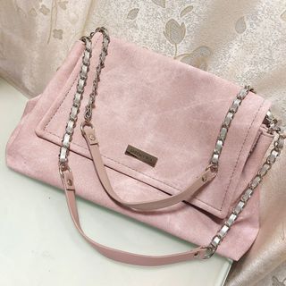 Handbag pastel pink suoulder bag 單肩袋 斯文 OL Office Lady wear 灰粉紅色64216185330947110