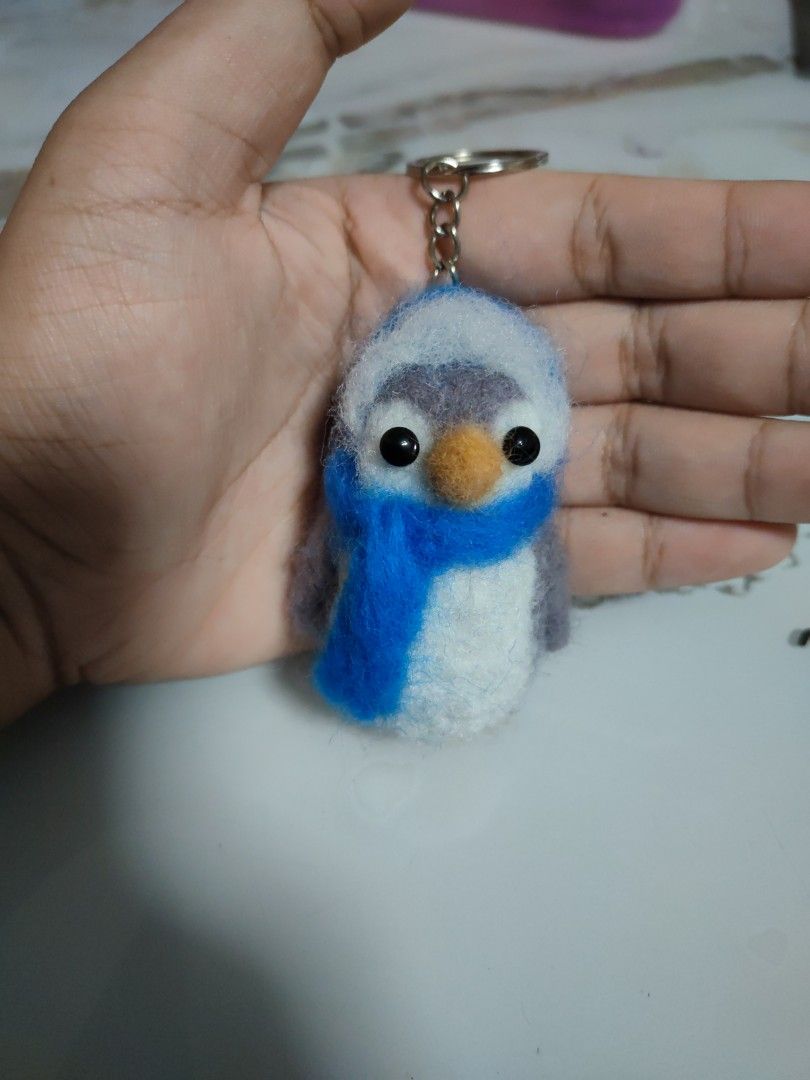 Cute penguin keychain best sale