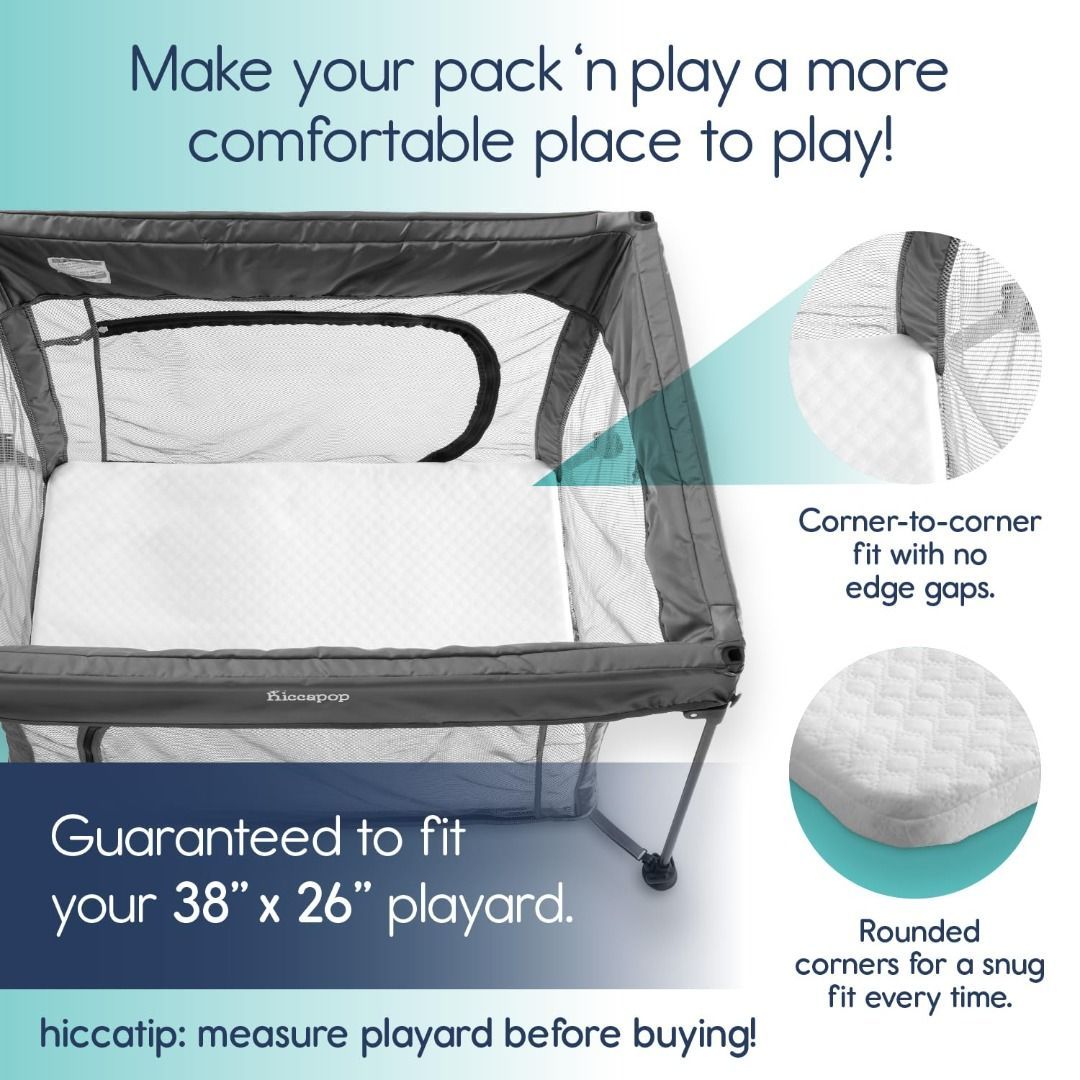 Thicker mattress for shop pack and play