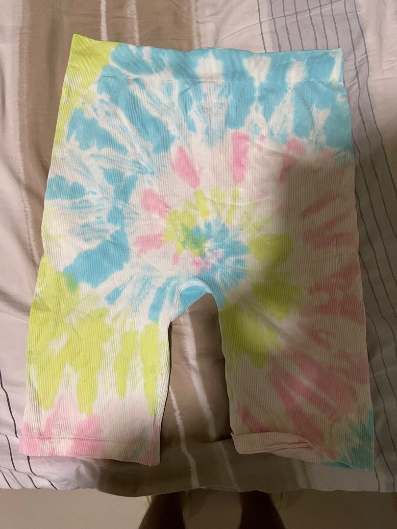 Rainbow biker shorts h&m top
