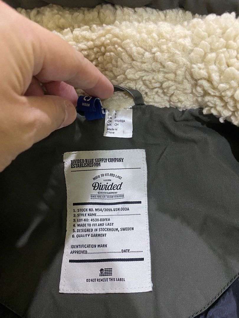 Divided blue discount supply company jacket